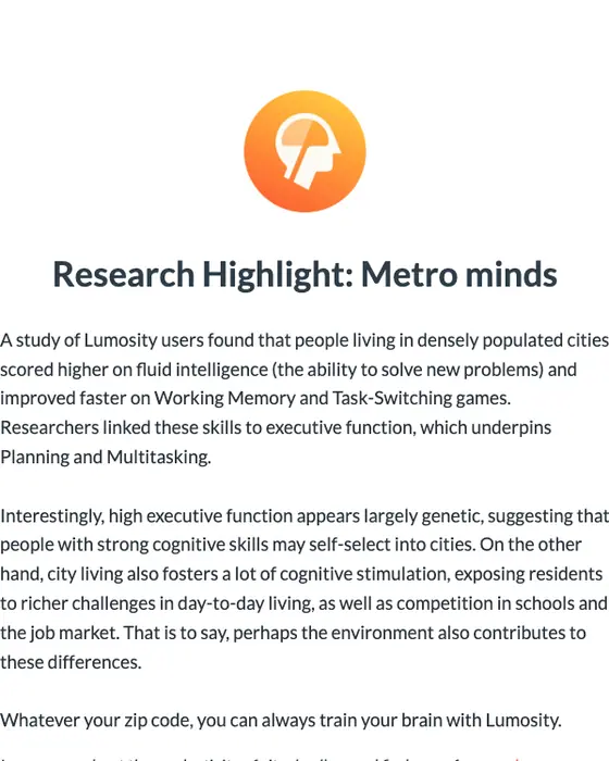 Lumosity email