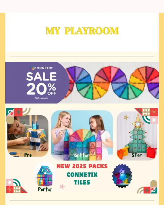 My Playroom sale email