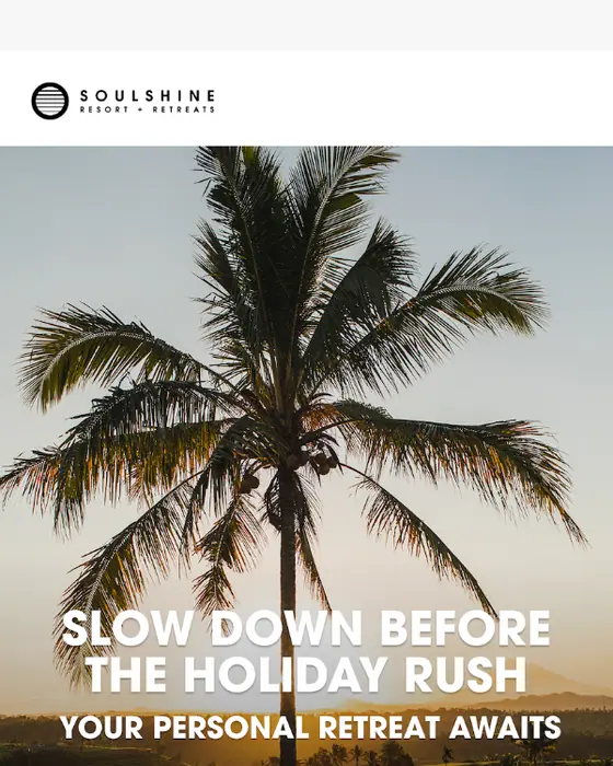 Soulshine Bali discount offer email