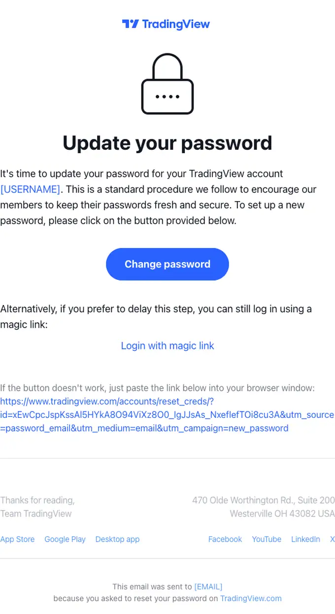 TradingView password reset email, full length