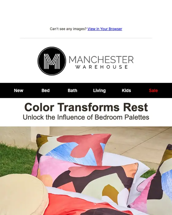 Manchester Warehouse promotional email