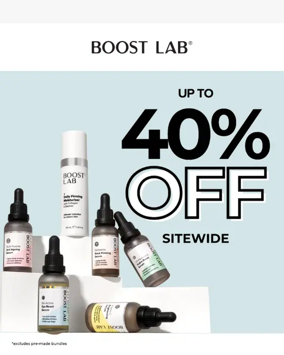 BOOST LAB sale email