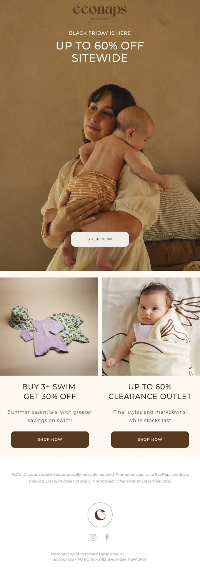 Ecoriginals sale email, full length