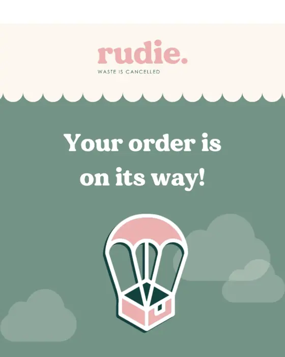 Rudie shipping email