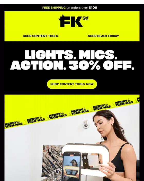 Fone King promotional email
