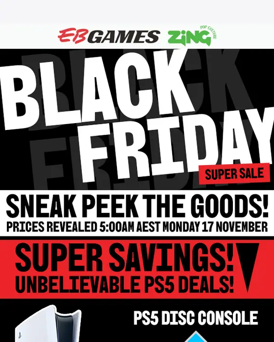 EB Games promotional email