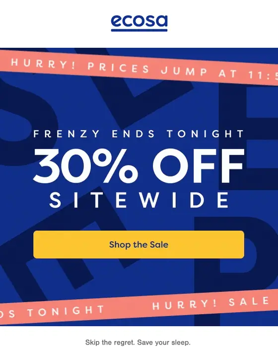 Ecosa sale email