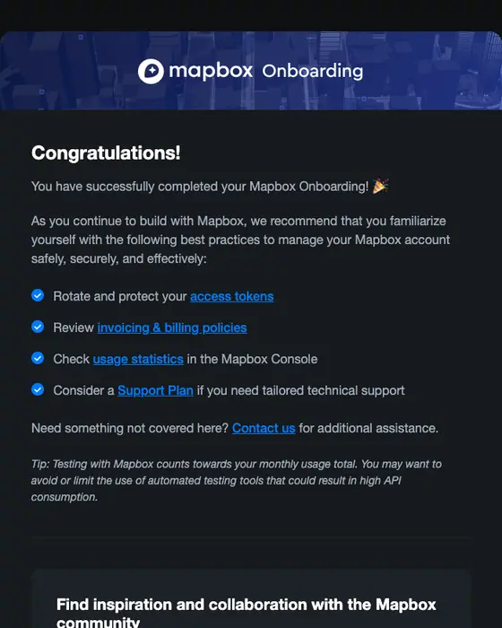 Mapbox email