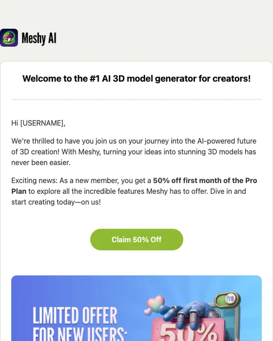Meshy email