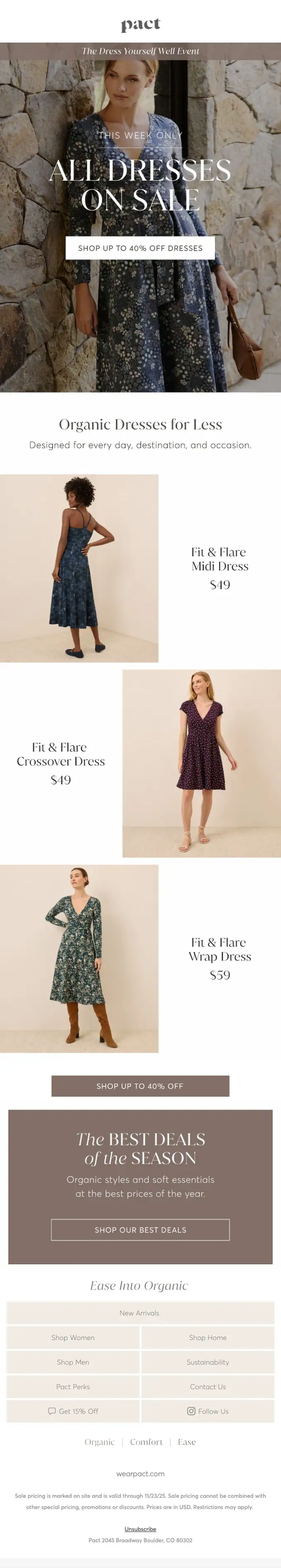 p a c t ® sale email, full length