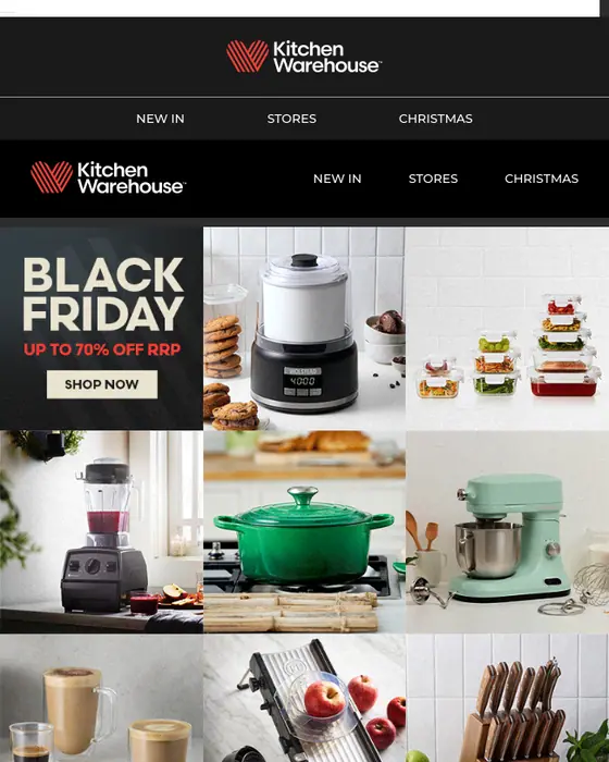 Kitchen Warehouse sale email