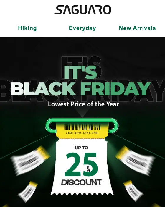Saguaro sale email