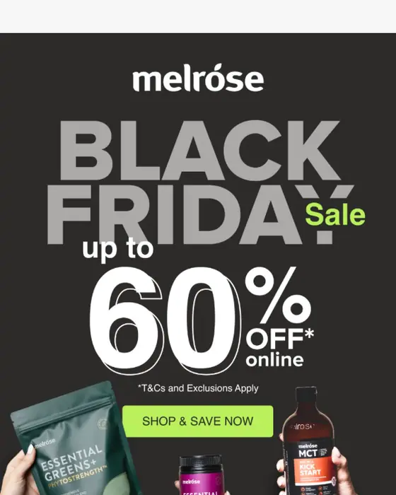 Melrose Health sale email