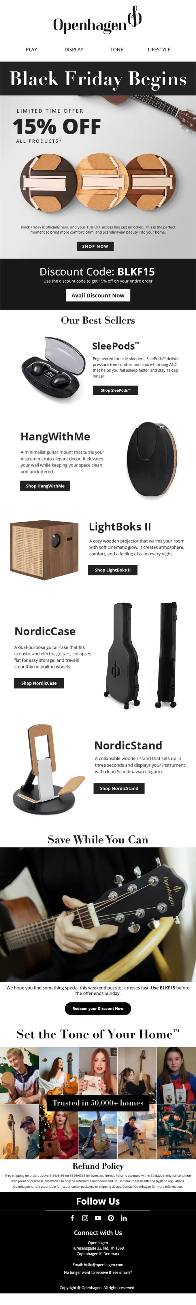 Openhagen sale email, full length