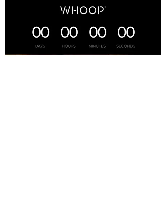 WHOOP promotional email