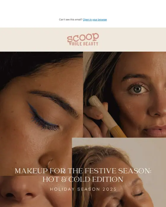 Scoop Whole Beauty seasonal email