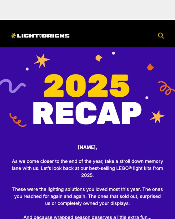 Light My Bricks Australia re engagement email