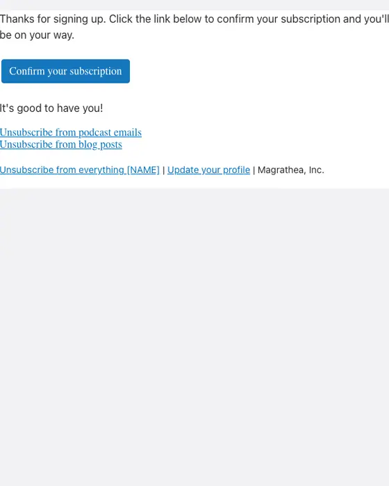 Eric Jorgenson double opt in email