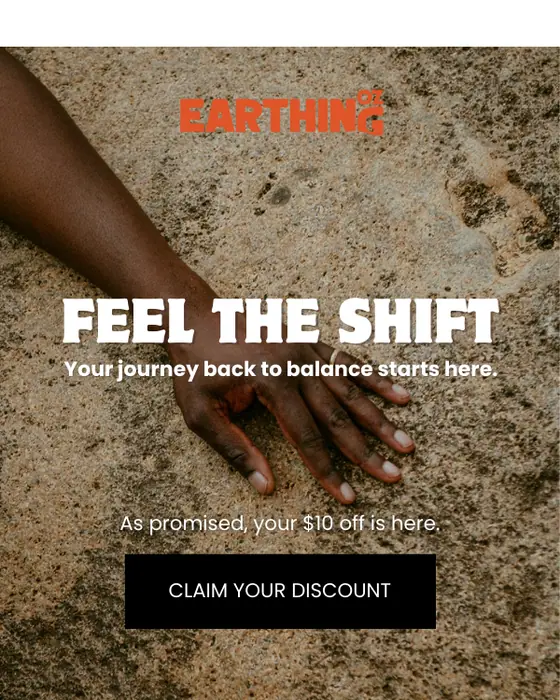 Earthing Oz discount offer email