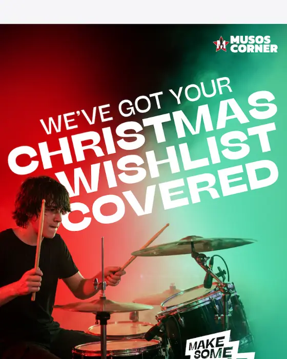 Musos Corner seasonal email