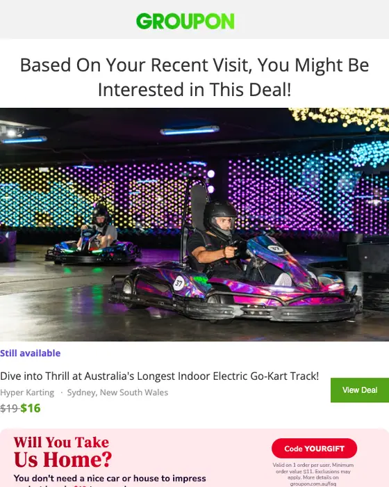 Groupon re engagement email