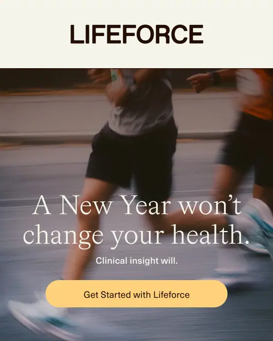 Lifeforce promotional email