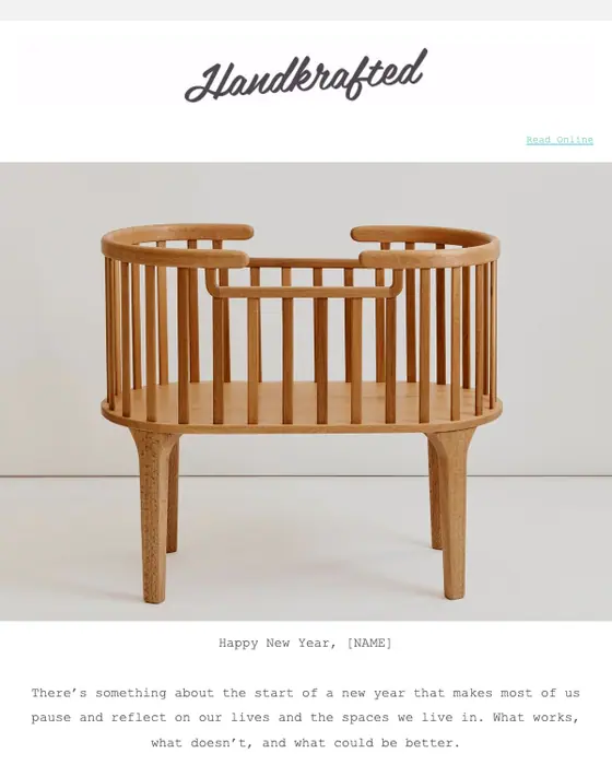 Handkrafted promotional email
