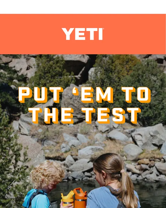 YETI seasonal email