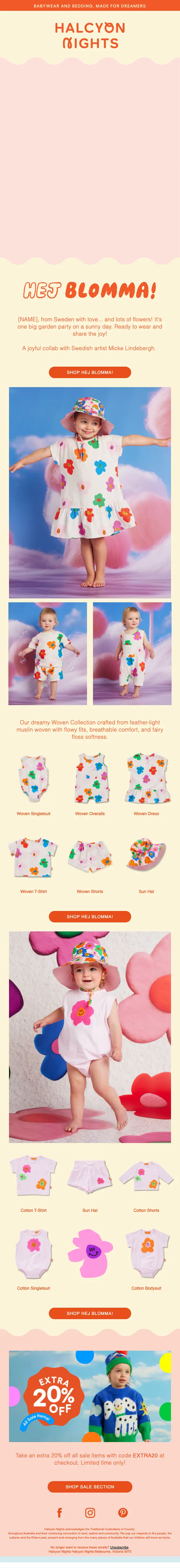 Halcyon Nights product launch email, full length