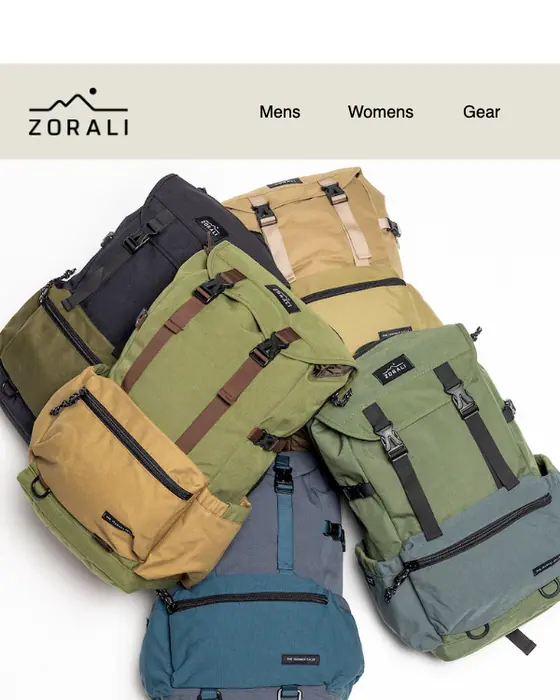 Zorali promotional email