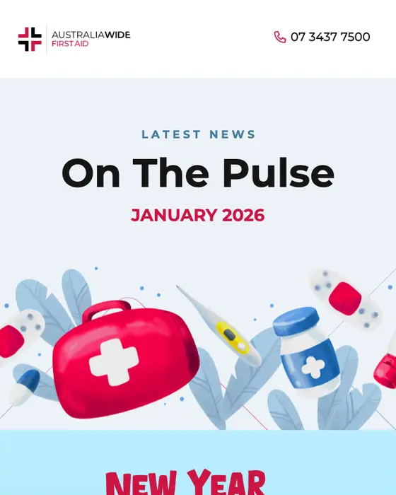 Australia Wide First Aid newsletter email: New year, new you (a first aid hero)!