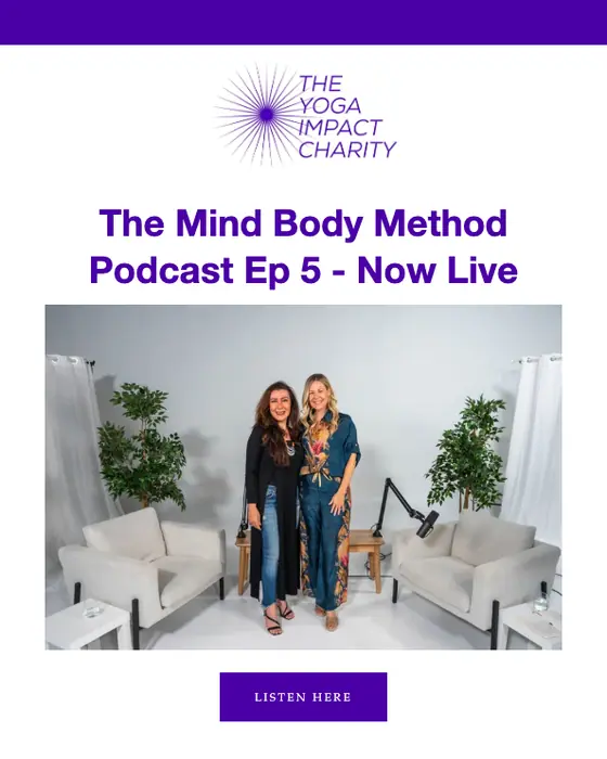The Yoga Impact Charity newsletter email