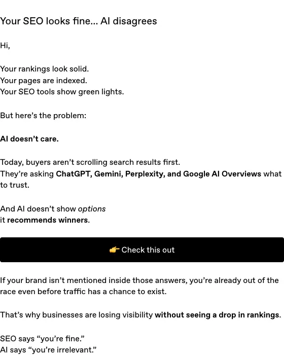 Cybertek promotional email