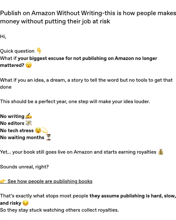AZON AI promotional email