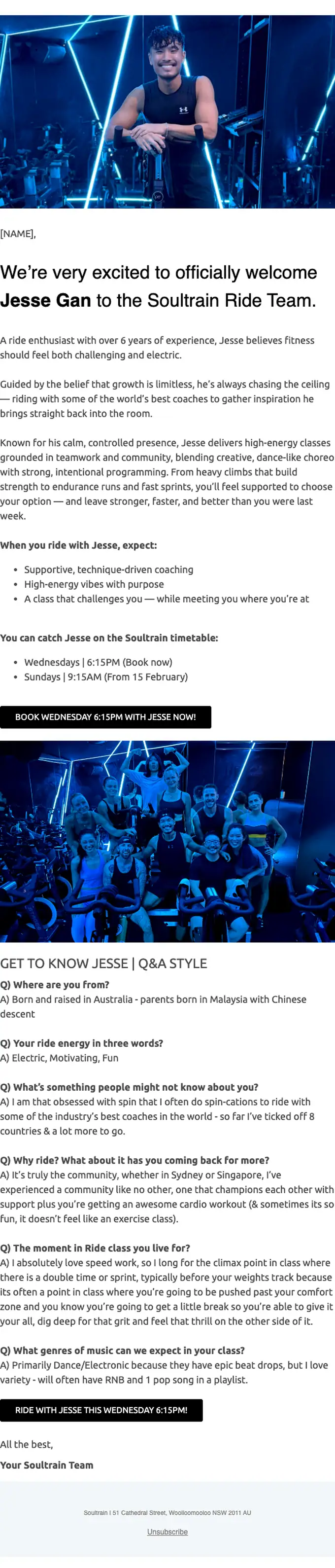 Soultrain promotional email, full length