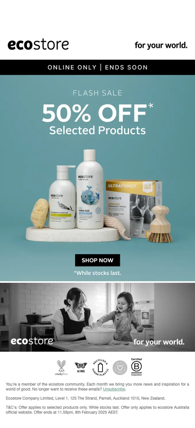 ecostore sale email, full length