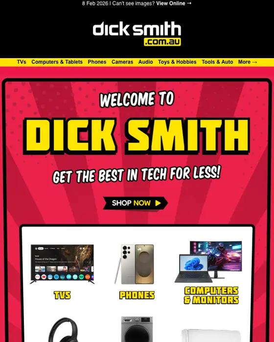 Dick Smith welcome email