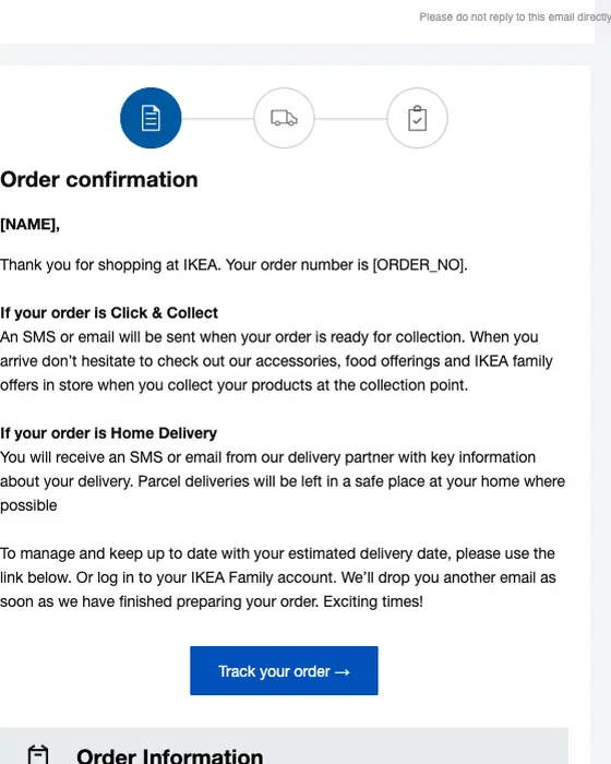 IKEA email