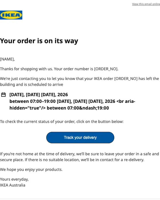 IKEA email