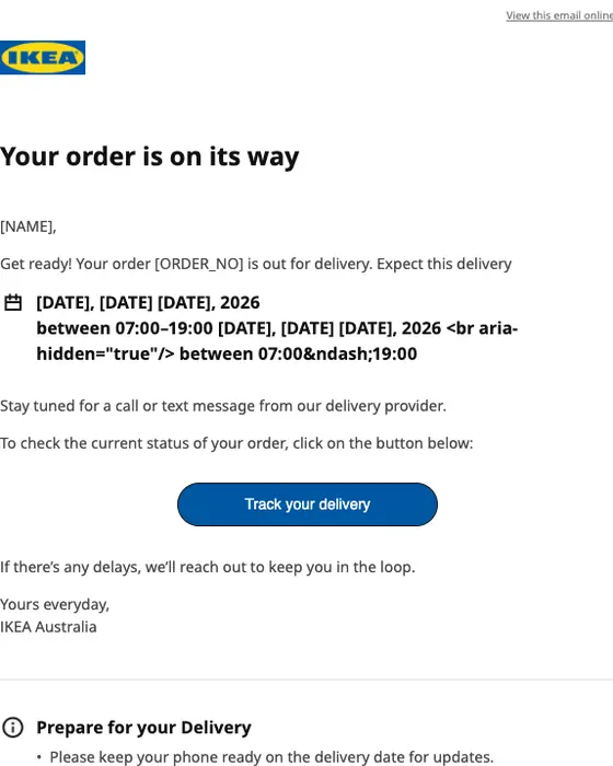 IKEA email