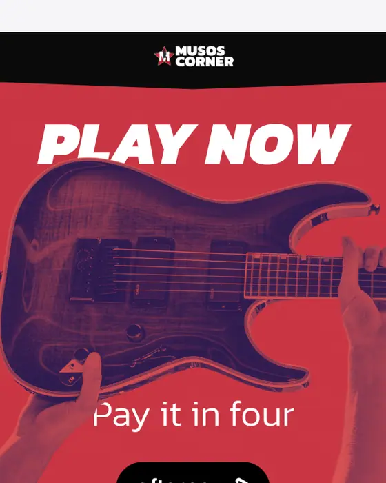 Musos Corner promotional email