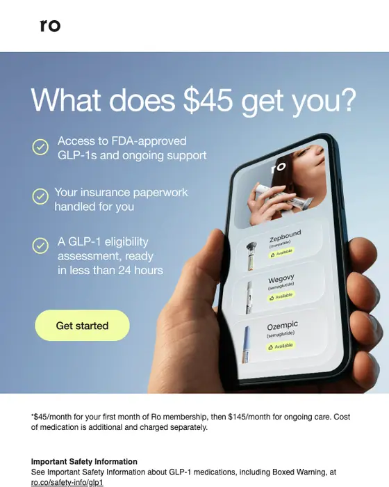 Ro promotional email
