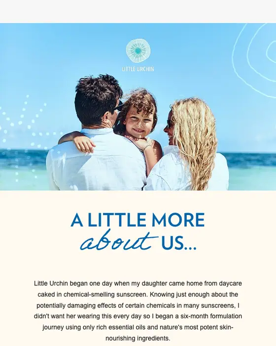 Little Urchin promotional email