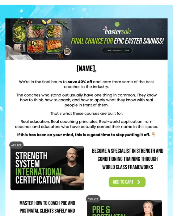 Clean Health promotional email