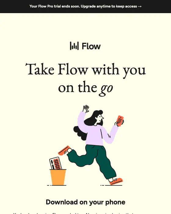 Wispr Flow promotional email