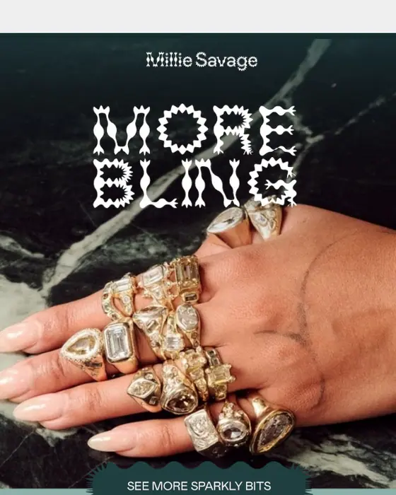 Millie Savage promotional email