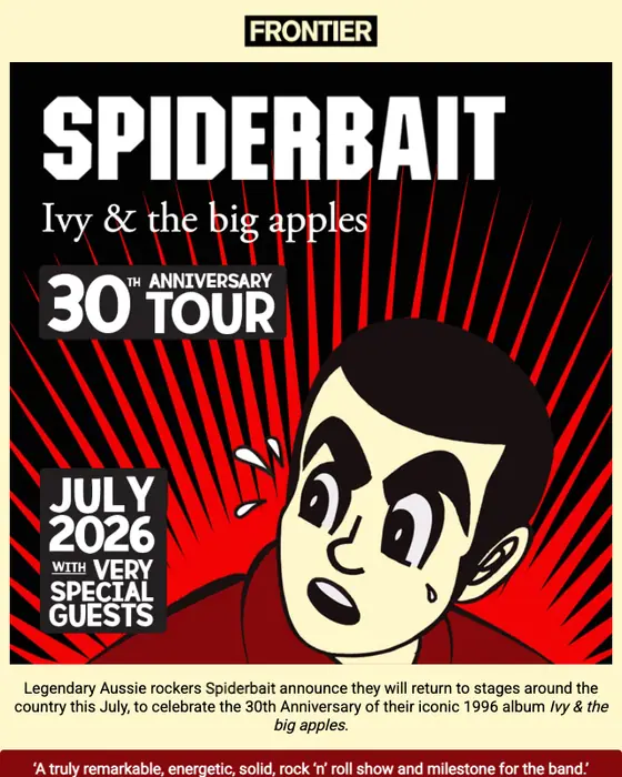 Frontier Touring promotional email