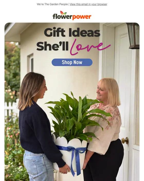 Flower Power seasonal email
