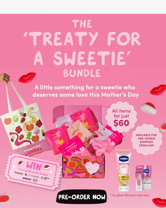 FUNDAY Natural Sweets seasonal email