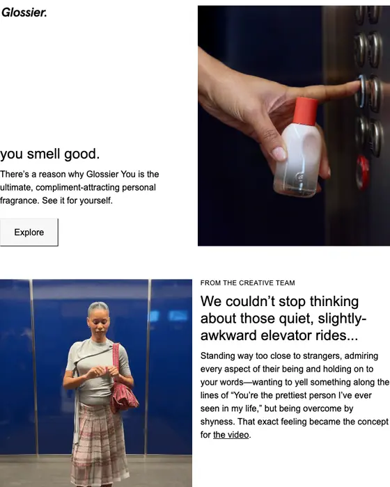 Glossier email
